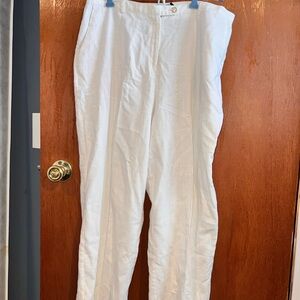 Sag Harbor Women's Elegant White Trousers